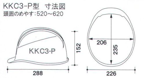 ワールドマスト　ヘルメット KKC3-P-N 【N-COOL】KKC3-P型 ヘルメット 住べ KKC3-P型 N-COOL(KKC3-B N-COOL) 重量/429g飛来落下物、墜落時保護、新型通気口。熱中症対策に強い味方！N-COOL（エヌクール）遮熱素材の練り込みと優れた通気性で、真夏の現場もムレずに作業効率UP！！●ヘルメット内部の温度上昇を抑える遮熱材料をヘルメットのベースレジンに練り込む事で、太陽光の赤外線を反射する事が可能になり、内部温度の上昇を抑制する事ができました。●住べ社内比較実験遮熱品と通常非遮熱品を白熱灯で上部より同時に照射し帽体表面と帽体内部の温度変化を比較。ヘルメット内の温度が通常品に比べ、-10℃！遮熱素材練り込みでも真っ白なスノーホワイト色をキープできます！※この商品はご注文後のキャンセル、返品及び交換は出来ませんのでご注意下さい。※なお、この商品のお支払方法は、先振込（代金引換以外）にて承り、ご入金確認後の手配となります。 サイズ／スペック